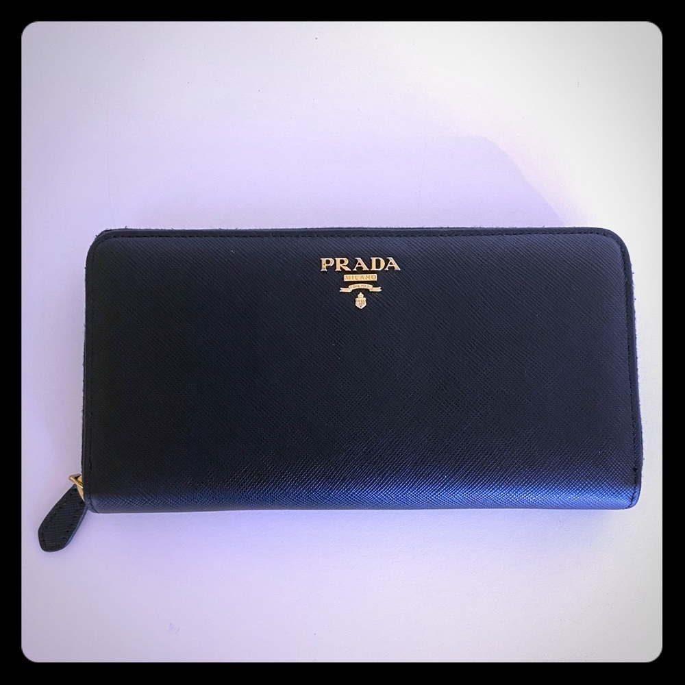 Prada Saffiano Continental Wallet